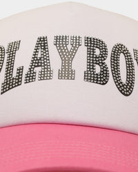 Playboy By CK Glow Up Trucker Snapback Pink/White
