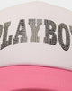 Playboy By CK Glow Up Trucker Snapback Pink/White