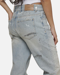 Represent Painted Denim Jeans Coastal Blue