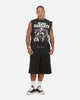 Saint Morta X Black Sabbath Cross Oversized Muscle Tee Washed Black