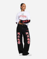 Ed Hardy Skull Layered Long Sleeve T-Shirt White