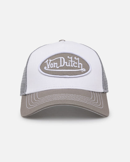 Von Dutch Grey & White Trucker Snapback Grey/White