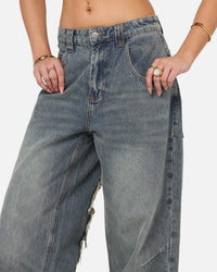 Saint Morta Amplus Crossfire Jeans Dirty Denim