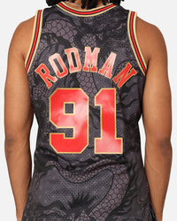 Mitchell & Ness Chicago Bulls Dennis Rodman '97-98 Year of the Dragon Swingman Jersey Black/Red