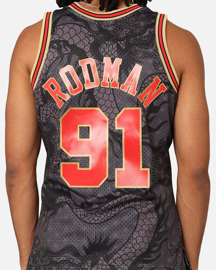Mitchell & Ness Chicago Bulls Dennis Rodman '97-98 Year of the Dragon Swingman Jersey Black/Red