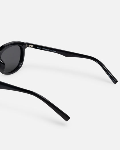Le Specs Heart Throb Sunglasses Black/Smoke