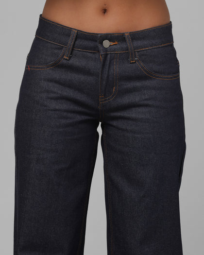 Loiter Women's Low Waisted Baggy Denim Jeans