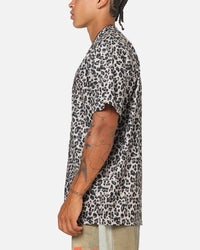 Majestic Athletic New York Yankees Leopard Baseball Button Up Shirt Leopard