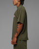 Loiter Hybrid Premium T-Shirt Olive/Pink