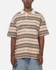 Vouseti Post Game Polo Shirt Latte Multi Stripe