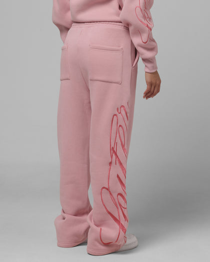 Loiter Women's In Script Sweat Pants Orchid Pink