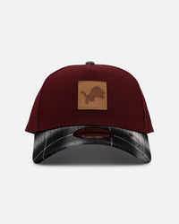 New Era Detroit Lions 'Workwear' 9FORTY A-Frame Snapback Maroon