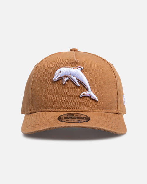 New Era Dolphins 'NRL 2026' 9FORTY A-Frame Snapback Med Beige