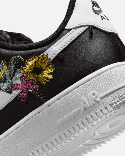 Nike Women's Air Force 1 '07 Premium "Flowers" Black/White
