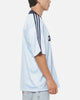 Adidas Collared Goalie Jersey T-Shirt Light Blue