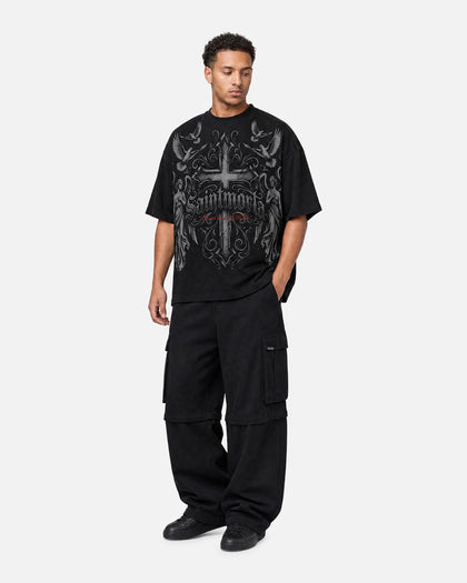 Saint Morta Renaissance Boxy T-Shirt Washed Black