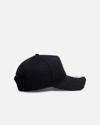 New Era New York Yankees 'Washed Frayed' 9FORTY A-Frame Snapback Washed Black