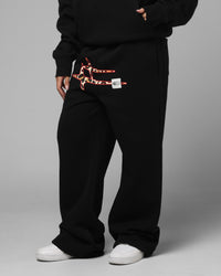 Loiter Hybrid Sweatpants Black/Leopard