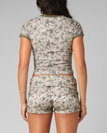 Loiter Women's Checkpoint Baby T-Shirt Digi Camo