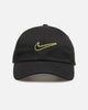 Nike Club Unstructured Swoosh Strapback Cap Black/Green