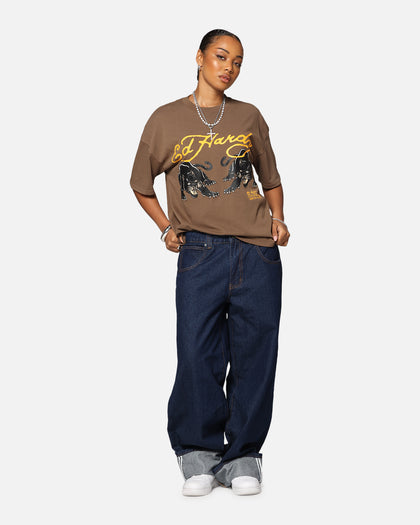 Ed Hardy Pypu Panther T-Shirt Brown