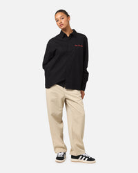 Carre Dice Club Long Sleeve Button Up Shirt Black