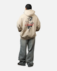 Saint Morta St Valentines Boxy Hoodie Stone