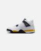 Jordan Kids' Air Jordan 4 Retro "Tour Yellow" (TD) White/Tour Yellow-White