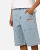 Ed Hardy Dragon Jorts Light Blue