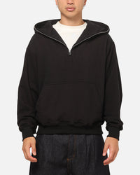 American Thrift Leisure Quarter Zip Hoodie Black