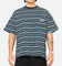 Carre Striped Pocket T-Shirt Navy Stripe
