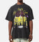 73Studio X Beetlejuice Jeff Bob Dave Vintage T-Shirt Black Acidwash