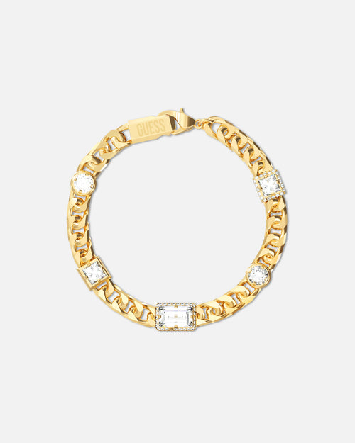 Guess Mainline Barrio 8mm Supremo Gold Chain Bracelet Gold