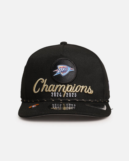 New Era Oklahoma City Thunder '25 NBA Champions Locker Room' 9FIFTY A-Frame Snapback Black