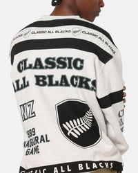 Mitchell & Ness All Blacks Rugby Union Classic Crewneck Silver Marle