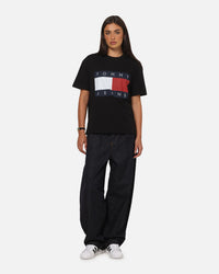 Tommy Jeans Regular Flag T-Shirt Black