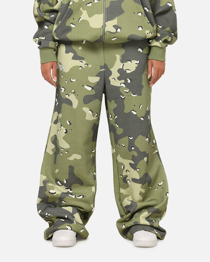 Carre Sideline Trackpants Green Camo