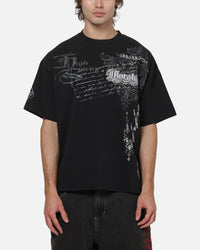 Worship Catharsis Box Crop T-Shirt Washed Black