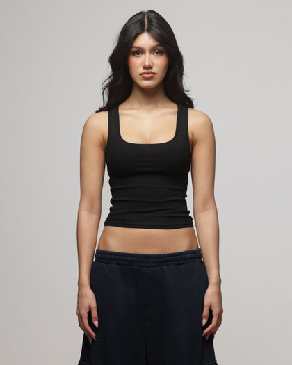 American Thrift Women's Scoop Neck Tank Black