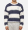 Majestic Athletic New York Yankees Block Stripe Knit Jumper Vintage White