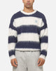 Majestic Athletic New York Yankees Block Stripe Knit Jumper Vintage White