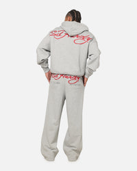 Ed Hardy Signature Hoodie Grey Marle