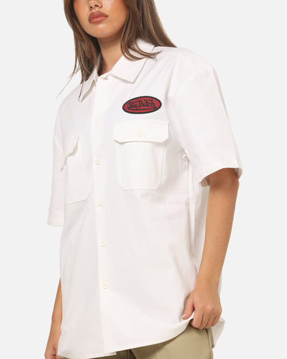 Von Dutch Oval Button Up Shirt White