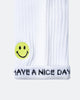 Market X Smiley Grand Slam Socks White