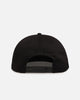 Malbon Cotton Twill Rope Snapback Hat Black/White