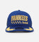 New Era New York Yankees 'Podium Pack' Pre-Curved Golfer Trucker Snapback Light Royal/Metallic Gold