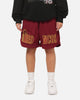 Bleacher Athletic Brisbane Broncos NRL Adult Basketball Shorts Maroon