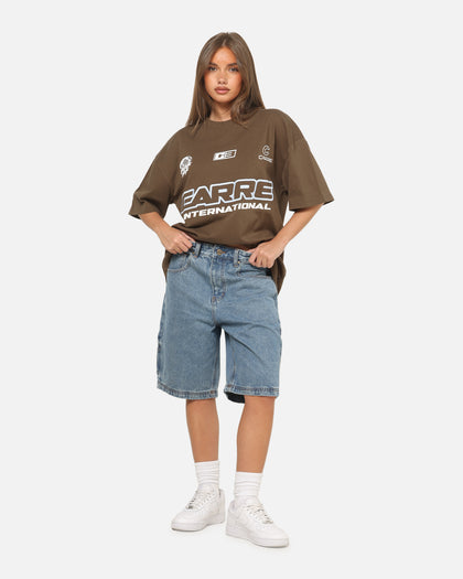 Carre Carpenter Jorts Mid Blue Wash