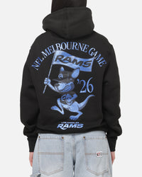 New Era Los Angeles Rams Kangaroo Flag Hoodie Black