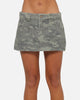 Ed Hardy Women's Washed Camo Skirt Washed Camo